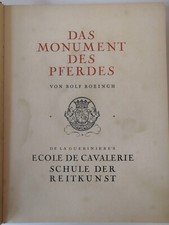 Das Monument des Pferdes. Monumenta Hippika. Zweite Hippographie. Das große Reit