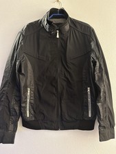 TRUSSARDI JEANS Herren Designer Blouson Jacke Schwarz Gr. 50