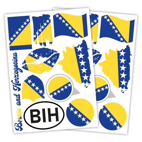 Länderfahnen sticker flaggen - sticker,