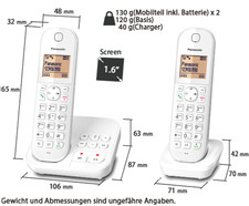 Panasonic KX-TGC422GW weiß
