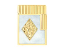 S.T. Dupont Ligne 1 Feuerzeug Romeo y Julieta weiß Gelbgold Ref.C14050CL Full...