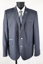 Stones dunkelblaues Sakko Gr.28/XXL Schurwolle Polyester Top Zustand