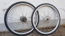 28Zoll Laufradsatz Kompletträder Scheibenbremse 8-fach Kassette Nabendynamo