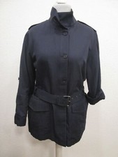 Lacoste leichte Jacke Trenchcoatstil Gürtel blau Gr.38 neuwertig (L15-01)