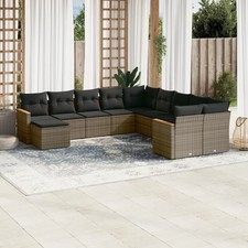 Poly Rattan Lounge Sitzgruppe Essgruppe Garten Möbel Garnitur Eck Sofa Tisch MY