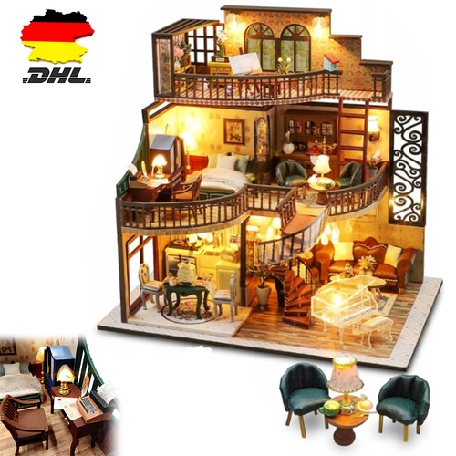 Diy puppenhaus miniatur kit - diy,