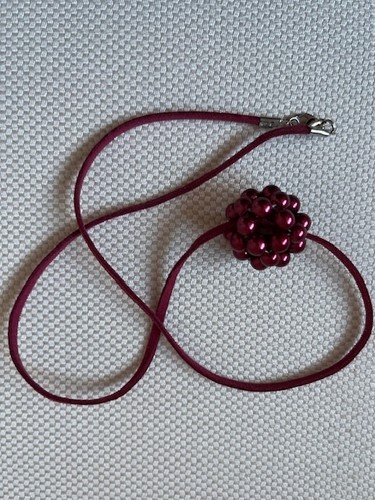 Damen halskette weinrot - damen,