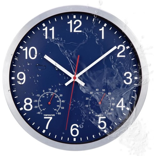 Wanduhr blau 30cm - blau,