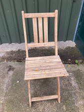 Vintage Stil Gartenhaus braun Holzlatten klappbar Bistro Esszimmerstuhl