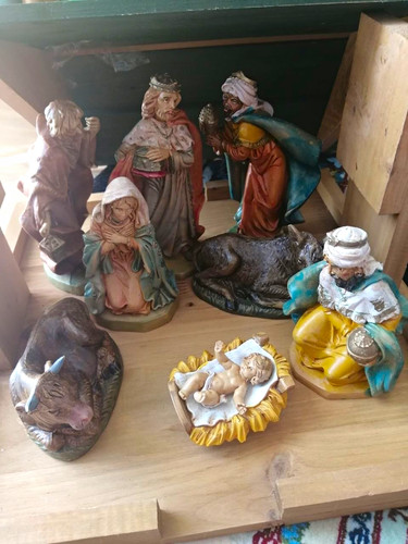 Krippenfiguren set weihnachten - krippenfiguren-set,