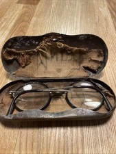 Nickelbrille alt mit Etui