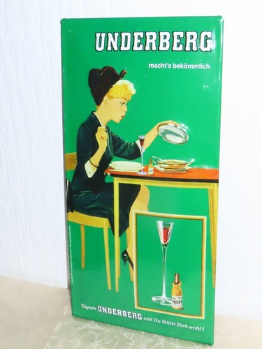 Blechschild schild underberg - blechschild,