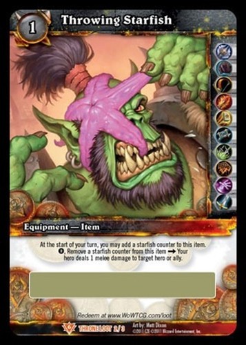 Wow loot card - card, throwing