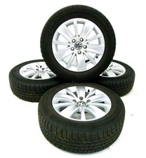Original VW Audi 16 Zoll Alufelgen mit Winterreifen 205/60/16 96H 7N0601025 K