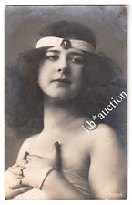 Porträt SCHÖNE JUNGE SÜDLÄNDERIN MIT ÜPPIGEM HAAR * Foto-AK u 1905 ARISTOPHOT AG