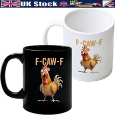 F-Caw-F Kaffeetasse, lustige Hühnertasse, neuartige Keramik Hahn-Kaffeetassen