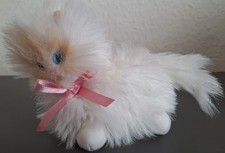 Barbie Katze, weiß, miauend, 90ziger Jahre, gebraucht, gut erhalten