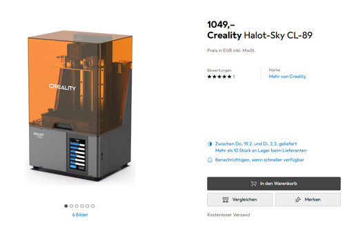 Creality halot sky - sky, 89
