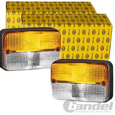 2X HELLA BLINKER SCHWARZ VORNE