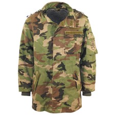 Slowakischer Armee Parka gefüttert M97 Tarn Camo Woodland Feldjacke Jacke Futter