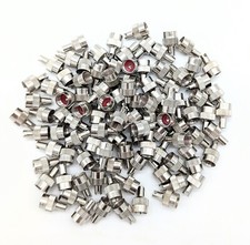 100x Ventilkappe Metall mit
