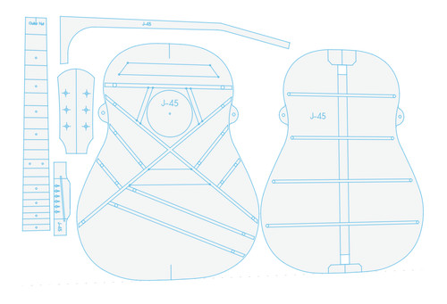 Complete acrylic acoustic - j-45,