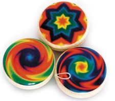 Holzspielzeug Holzkreisel bunt