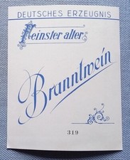 altes Musteretikett