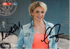 GISA ZACH Autogramm Karte 2025 handsigniert Daily Soap GZSZ Yvonne Bode / Gerner