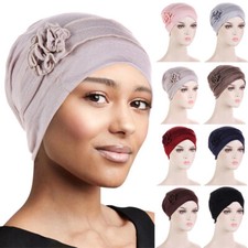 Damen Beanie Mütze Blume