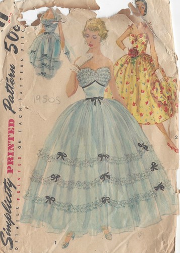 1954 vintage nähmuster - nähmuster, b30"