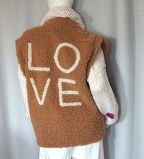 Hippie Teddyfell Weste Love