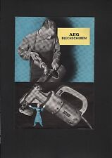 BERLIN Prospekt 1938 AEG Allgemeine Elektricitäts-Gesellschaft Blechscheren