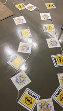 Opel Girlande  Werbung Girlande Fahne  80 /90 er Jahre  ca 10 Meter lang