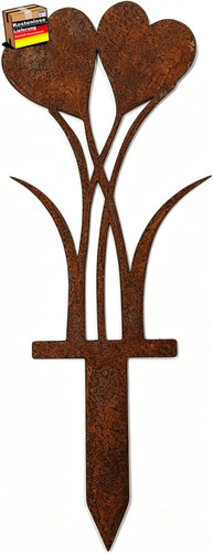 Metall gartendeko herz - metall,