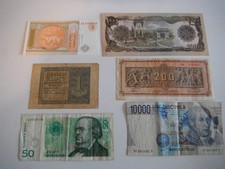 Alte Geldscheine Banknoten