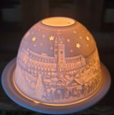 Porzellan Windlicht Weihnachtsmarkt Rathaus Hamburg Domelight Weihnachtsdeko