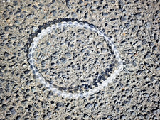 Bergkristall Kette - 8mm Perlen - Heilendes Chakra - Elastisch mit Wunschlänge