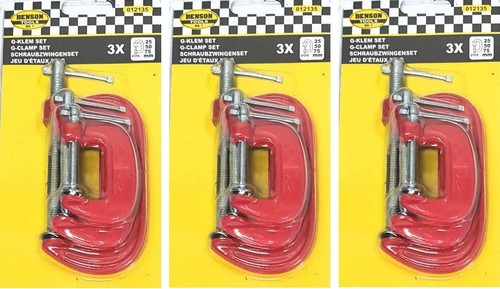 3er set schraubzwingen - 3er, (3x)