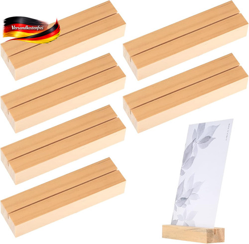 Stück holz kartenhalter - holz,