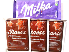 3x Staesz Pfefferkuchengewürz 20g + Milka Schokolade Lebkuchengwürz Weihnachten