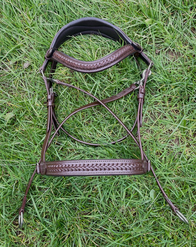 Geflochtene gepolsterte leder - geflochtene,