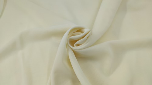 Chiffon creme stoff - creme,