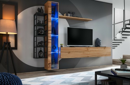 Anbauwand wohnwand schrankwand - wohnwand,