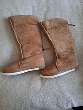 HUB Damen Winterstiefel hell braun Rauhleder  Größe 37 ungetragen