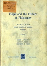 Hegel and the History of Philosophy: Proceedings of the 1972 Hegel Society of Am