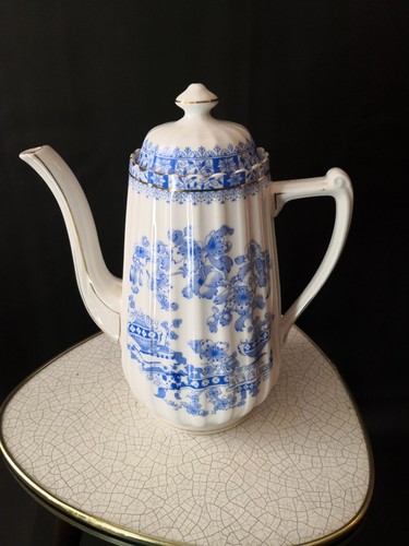 Saxonia china blau kaffeekanne - china,