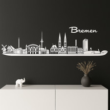 Bremen Skyline Wandtattoo
