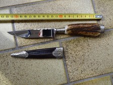 Jagdmesser Messer mit Hirschhorn Solingen Molybdänstahl 4116