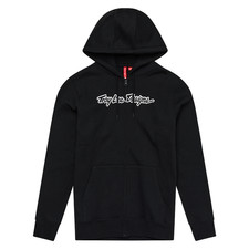 TROY LEE DESIGNS TLD SIGNATURE HOODIE MIT REISSVERSCHLUSS SCHWARZ ERWACHSENE MX HOODY NEU MTB FREIZEIT